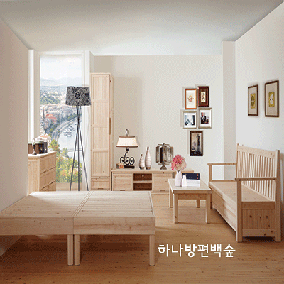 편백통다리3인소파(서랍형)-SH009